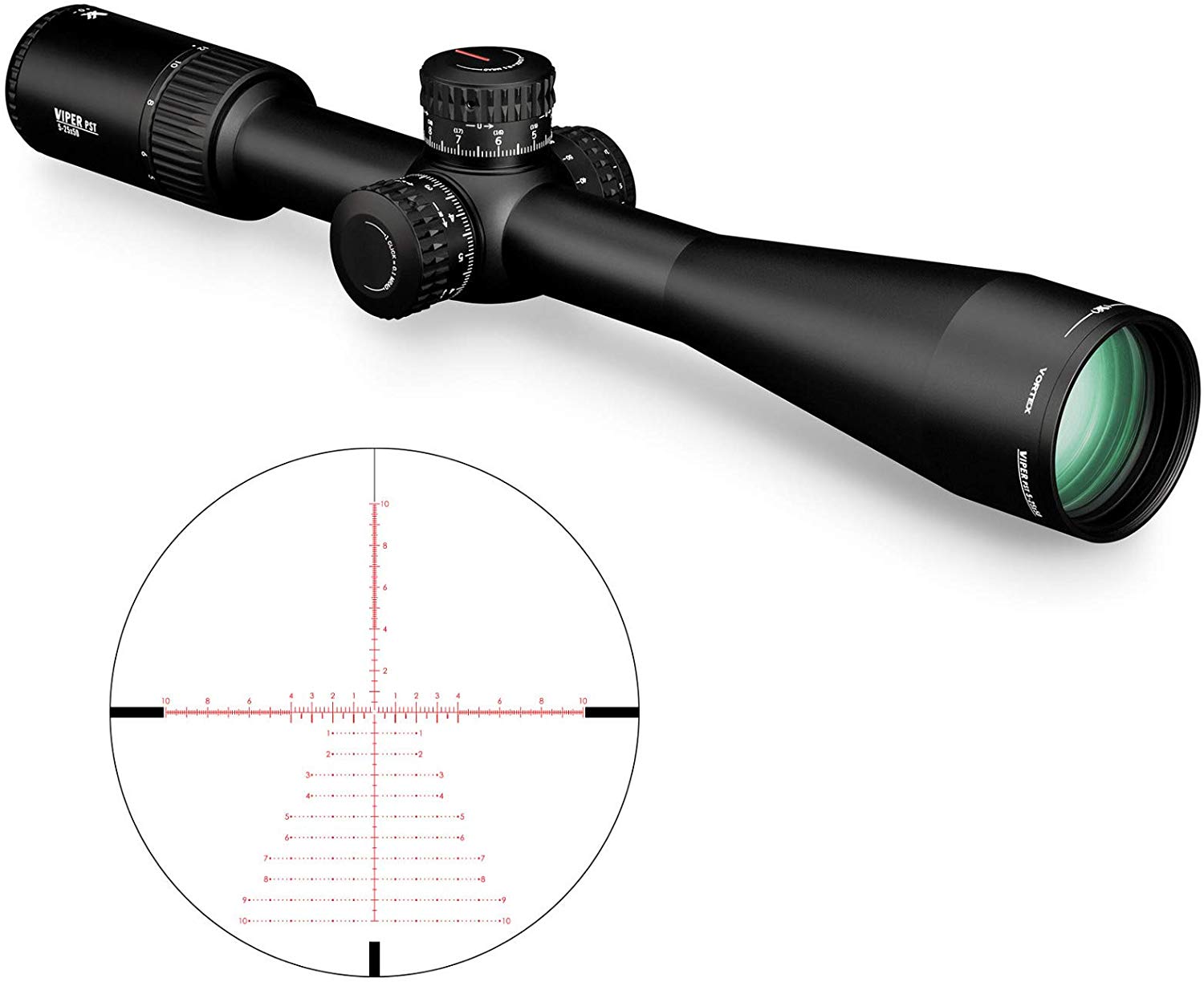 Vortex Viper PST525X50FFP EBR2C MRAD Rifle Scope Side Arm Sams