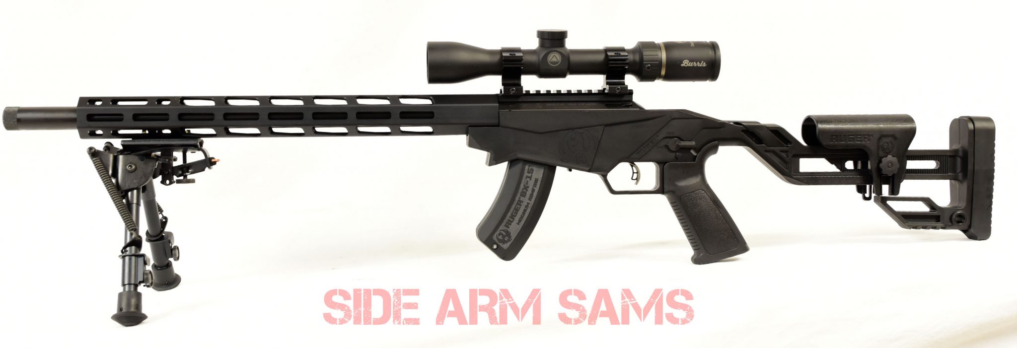 Ruger PRS 22MAG Precision Rimfire & Ruger SilentSR Suppressed Rifle System w/Optics Side Arm Sams