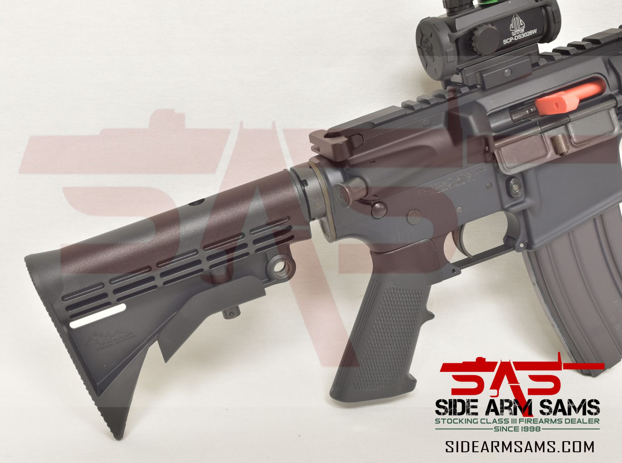 AM-15 New & Unfired 7.5″ Barrel, 5.56mm, MLOK HG, M4 CAR Stock, CQB Red ...